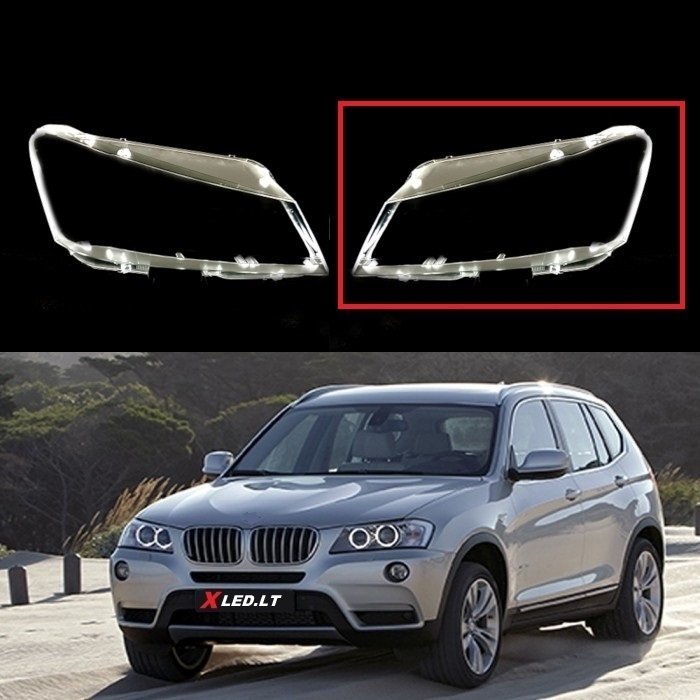 BMW X3 F25 (2009-2014) - Kairės pusės žibinto stiklas