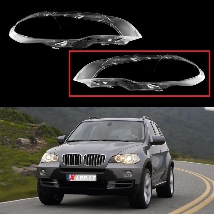 BMW X5 E70 (2007 - 2013) - Kairės pusės žibinto stiklas