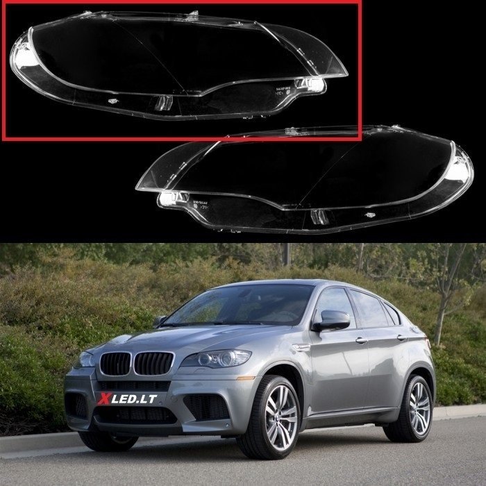 BMW X6 E71 / X5M (2007-2014) - Dešinės pusės žibinto stiklas BMW X6 E71 / X5M (2007-2014) - Dešinės pusės žibinto stiklas