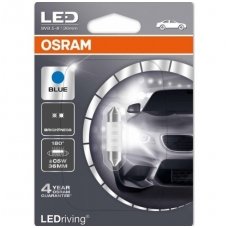 Led lemputė C5W/F10 OSRAM Ice White LED, 36mm, 6700K 12V 0,5W, 6436BL-01B, 4052899358157