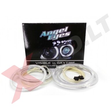 CCFL Amber Eyes geltoni šviesos žiedai E46 be lešio / E46 4/5 durys facelift su lešiu