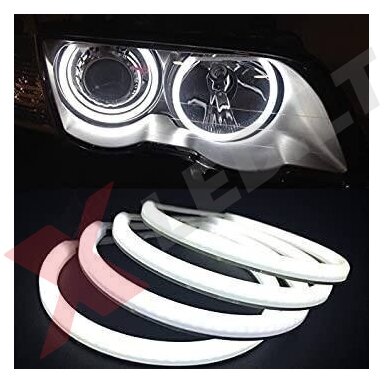 COTTON LED Angel Eyes balti šviesos žiedai BMW E46 Compact / E83 / E90 be lešio