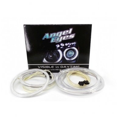 CCFL Angel Eyes balti šviesos žiedai BMW E46 Compact / E83 / E87 be lešio / E90 be lešio 1