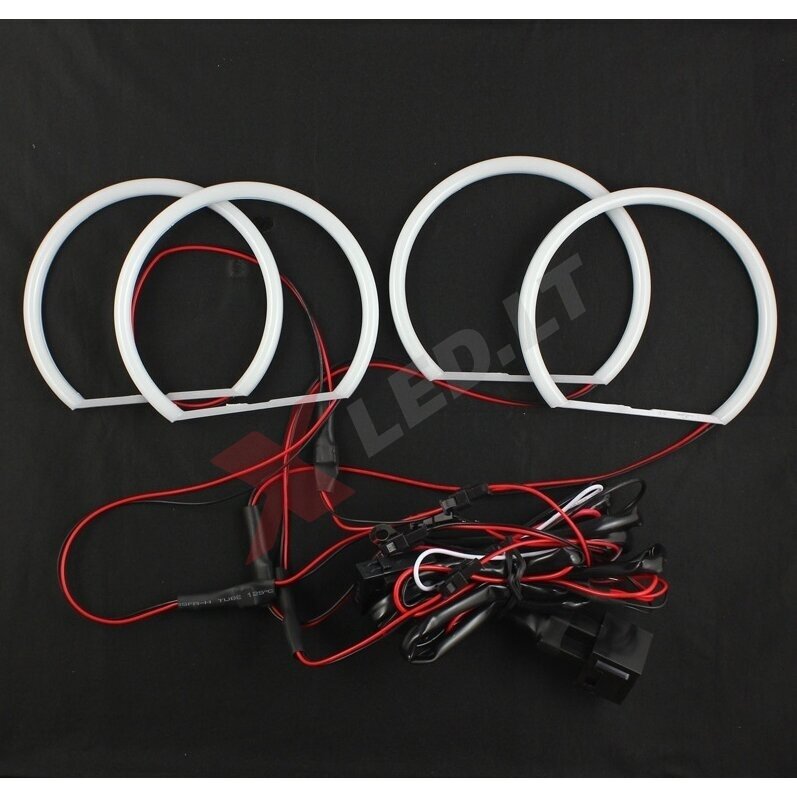 COTTON LED BMW 5 E60 iki LCI / 1 E81 E82 E87 E88 Angel Eyes balti šviesos žiedai 5