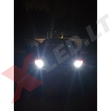 XLED +400% CREE LED P21W / BA15S 12v-24v, 9W - 700 LM galios - aukštos galios LED 6000k balta lemputė XLED +400% CREE LED P21W / BA15S 12v-24v, 9W - 700 LM galios - aukštos galios LED 6000k balta lemputė