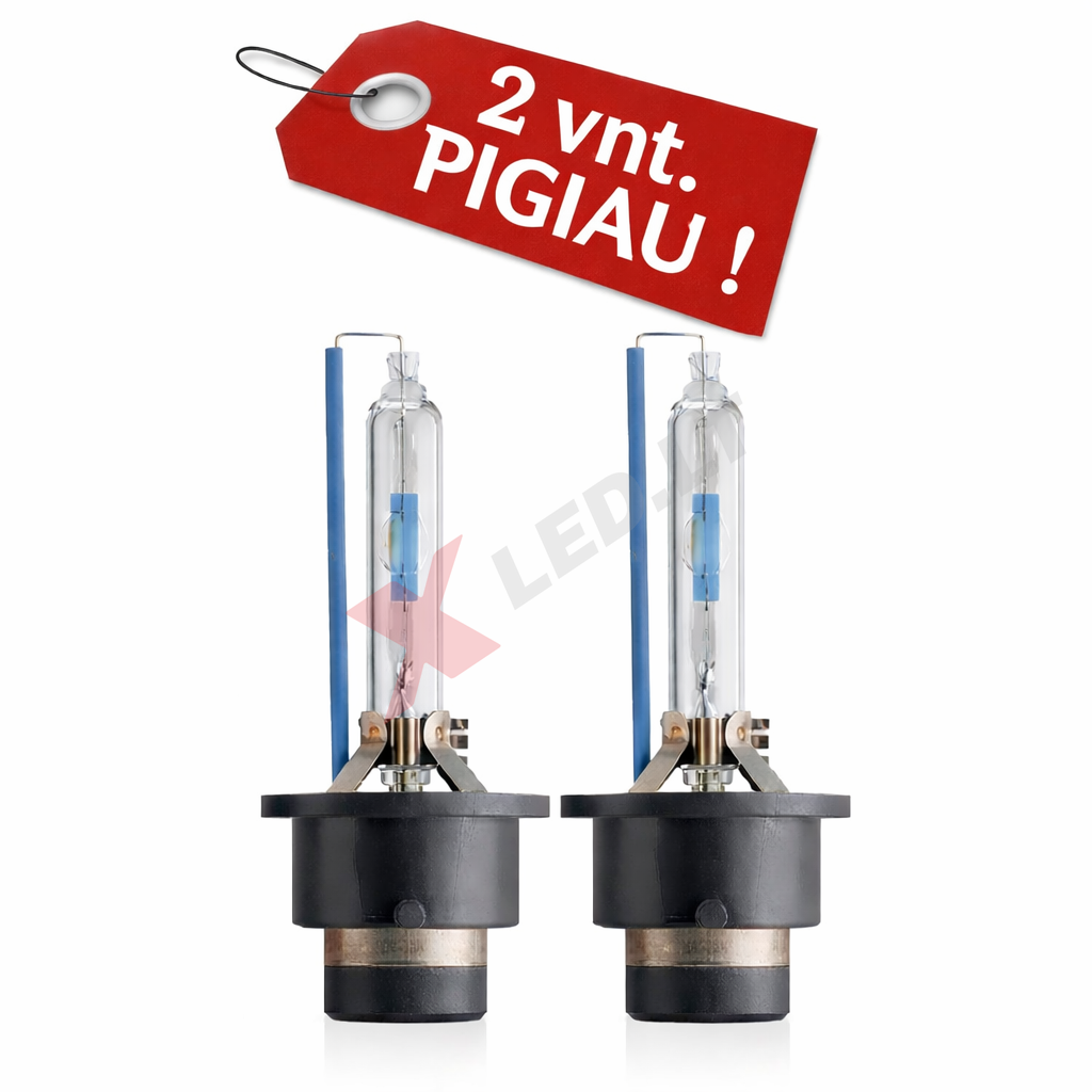 D2S 2 vnt. 6000K PREMIUM 35W/85V E11 xenon lemputės į originalias xenon sistemas