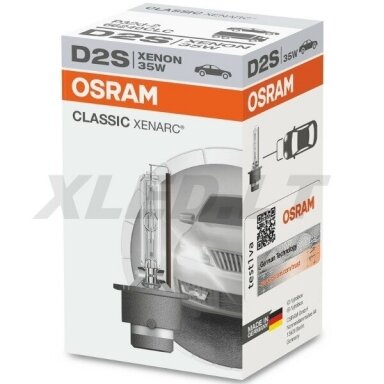 D2S OSRAM CLASSIC XENARC 66240CLC P32d-2 35w 85V 4052899075443 xenon lemputė D2S OSRAM CLASSIC XENARC 66240CLC P32d-2 35w 85V 4052899075443 xenon lemputė