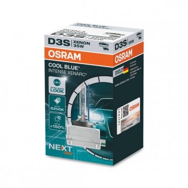 D3S OSRAM XENARC COOL BLUE INTENSE 6200K LED look +150% (NEXT GEN) D3S OSRAM XENARC COOL BLUE INTENSE 6200K LED look +150% (NEXT GEN)