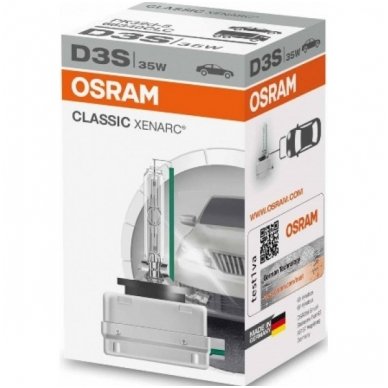 D3S OSRAM CLASSIC XENARC 66340CLC PK32d-5 35w xenon lemputė