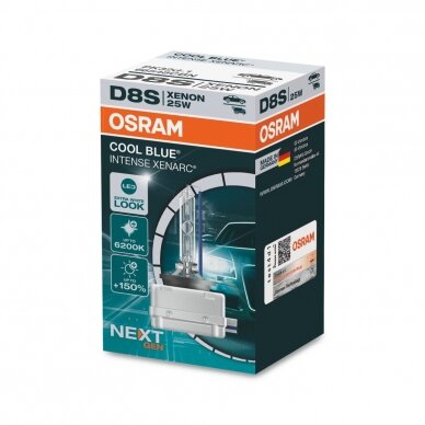 D8S OSRAM XENARC COOL BLUE INTENSE 6200K LED look +150% (NEXT GEN)