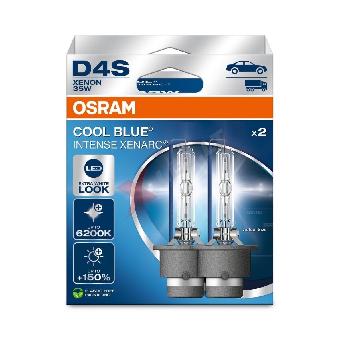 D4S OSRAM XENARC COOL BLUE INTENSE 6200K LED look +150% (NEXT GEN) 2vnt. D4S OSRAM XENARC COOL BLUE INTENSE 6200K LED look +150% (NEXT GEN) 2vnt.