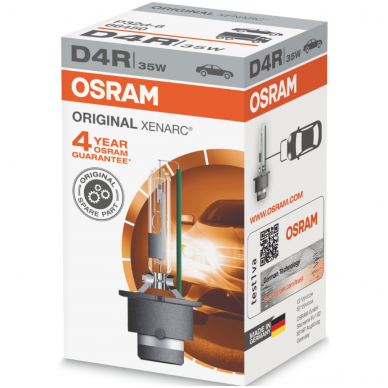 D4R OSRAM XENARC ORIGINAL 4 metai garantija 35w 42v 66450 P32d-6 4008321349576 xenon lemputė