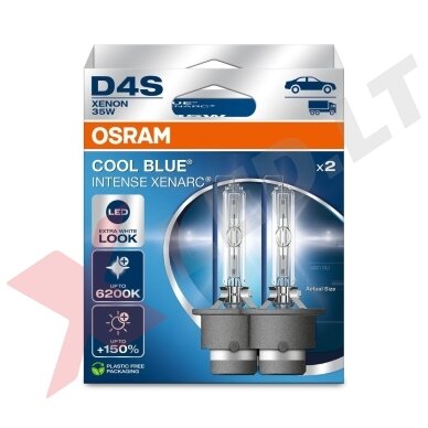 D4S OSRAM XENARC COOL BLUE INTENSE 6200K LED look +150% (NEXT GEN) 2vnt. D4S OSRAM XENARC COOL BLUE INTENSE 6200K LED look +150% (NEXT GEN) 2vnt.