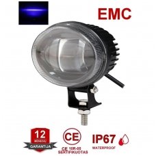 EMC LED mėlynas autokrautuvo saugos žibintas 10-30V CE, 10R-05
