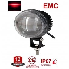 EMC LED raudonas autokrautuvo saugos žibintas 10-80V CE, 10R-05