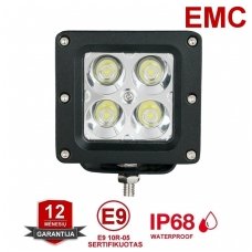 EMC MINI LED darbo žibintas 20W, 10-30V, 4 LED