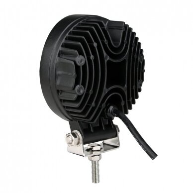 EMC LED siauro švietimo apvalus darbo žibintas 27W, 10-30V, 9 LED 7