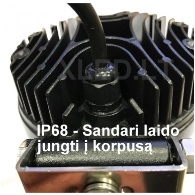 EMC LED plataus švietimo apvalus darbo žibintas 27W, 10-30V, 9 LED 2 EMC LED plataus švietimo apvalus darbo žibintas 27W, 10-30V, 9 LED 2