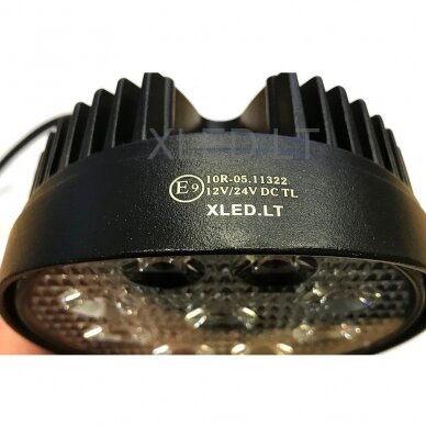 EMC LED siauro švietimo apvalus darbo žibintas 27W, 10-30V, 9 LED 4 EMC LED siauro švietimo apvalus darbo žibintas 27W, 10-30V, 9 LED 4