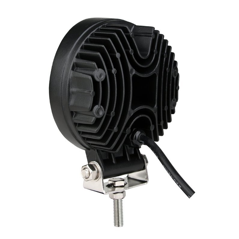 EMC LED siauro švietimo apvalus darbo žibintas 27W, 10-30V, 9 LED 7