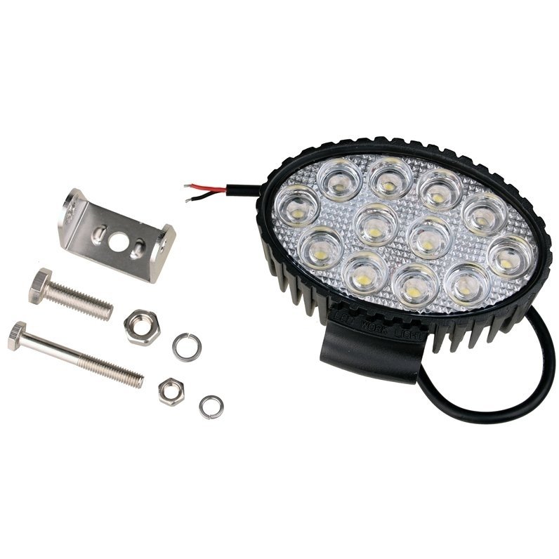 EMC LED plataus švietimo darbo žibintas 36W, 10-30V, 12 LED 9