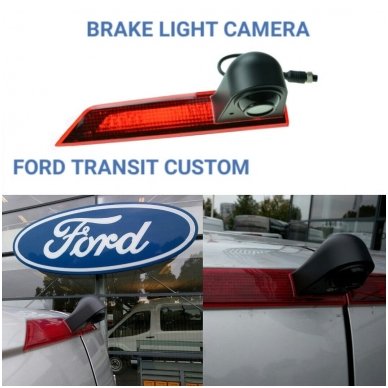 Ford Transit galinio vaizdo kamera integruota stabdžio žibinte 6