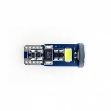 Geltona LED CAN BUS lemputė T10 / W5W / WY5W - 5 LED
