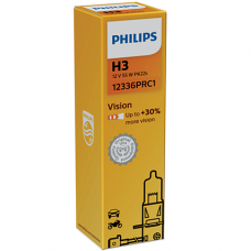 H3 Philips Vision +30% halogeninės 12v 55w, 12336PRB1 lemputė