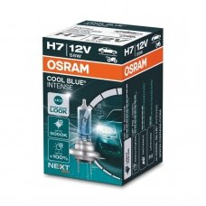 H7 OSRAM COOL BLUE INTENSE 5000K LED look, +100% šviesos (NEXT GEN) 64210CBN