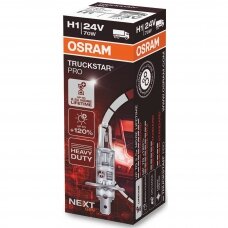 H1 OSRAM TRUCKSTAR PRO lemputė +120%  2.5X MORE LIFETIME 24V 70W 64155TSP