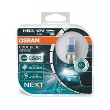 HB3/9005 OSRAM COOL BLUE INTENSE 5000K LED look, +100% šviesos (NEXT GEN) 9005CBN-HCB