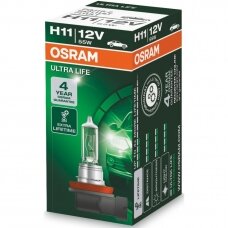 H11 OSRAM ULTRA LIFE lemputė 4 metai garantija, 64211ULT halogeninė lemputė