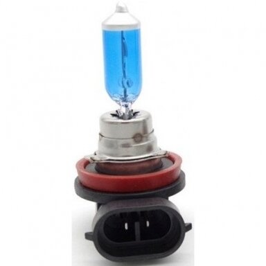 H11 1vnt. 5000K SUPER XENON WHITE 12v 55w trumpųjų, ilgųjų, rūko šviesų halogeninė lemputė H11 1vnt. 5000K SUPER XENON WHITE 12v 55w trumpųjų, ilgųjų, rūko šviesų halogeninė lemputė