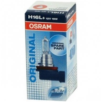 H16 1vnt. OSRAM ORIGINAL LINE 12V 19W , 64219L+, 4008321626783, PGJ19-3 halogeninė lemputė 2 H16 1vnt. OSRAM ORIGINAL LINE 12V 19W , 64219L+, 4008321626783, PGJ19-3 halogeninė lemputė 2