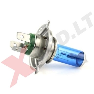 H4 1vnt. 5000K 12v 100w/90w SUPER XENON WHITE halogeninė lemputė