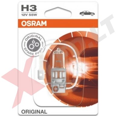 H3 1vnt. OSRAM ORIGINAL LINE 12V 55W, 64151, 4050300001494 halogeninė lemputė