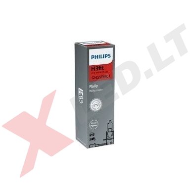 H3 1vnt. Philips "RALLY" Maximum light lemputė, 12455RAC1, 924705517146 halogeninė lemputė