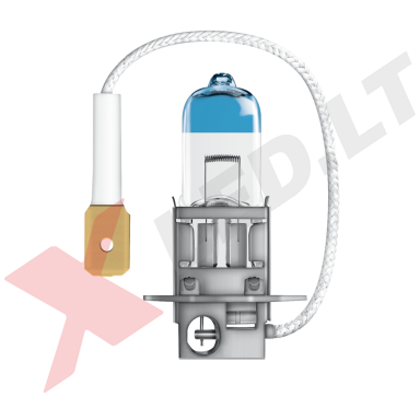 H3 OSRAM NIGHT BREAKER LASER +150% šviesos, +150m švietimo, +20% baltumo halogeninė lemputė