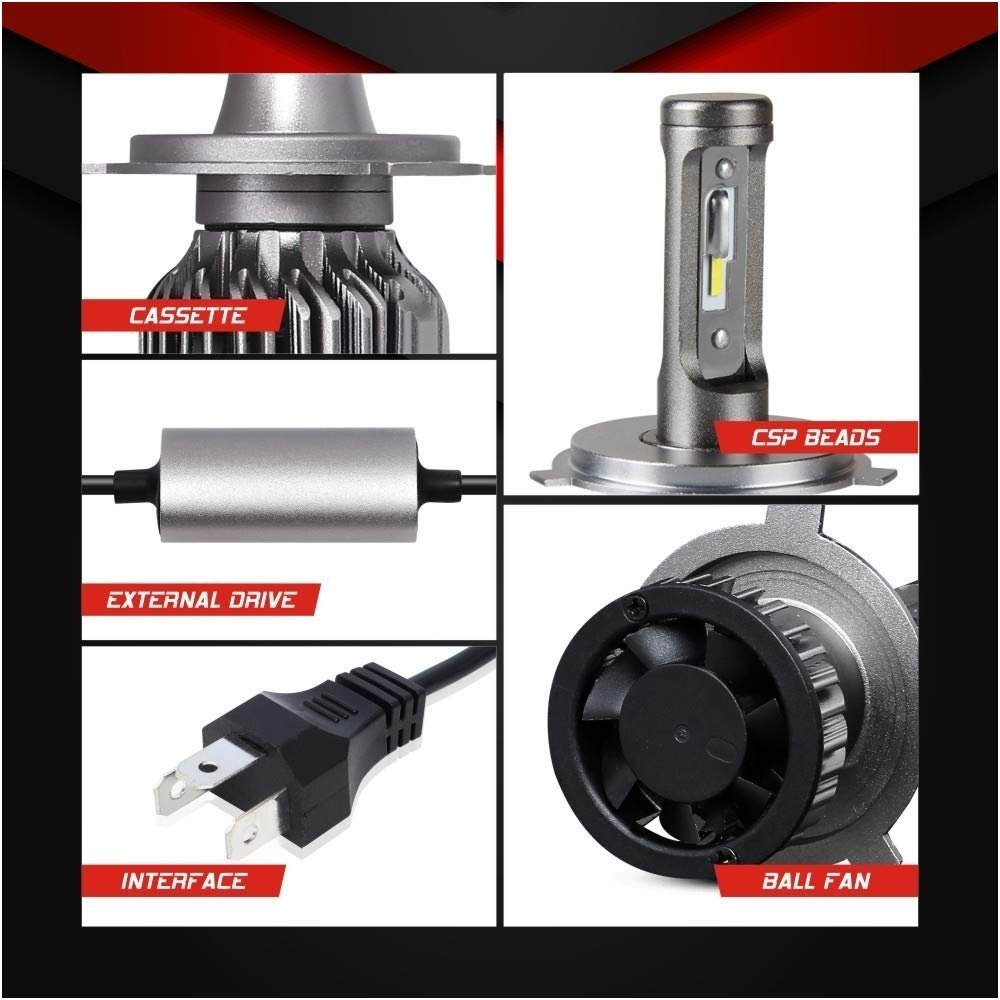 XLED H4 SUPER MINI CAN-BUS ZES +300% LED sistema 12V-24V 6500LM 7 XLED H4 SUPER MINI CAN-BUS ZES +300% LED sistema 12V-24V 6500LM 7