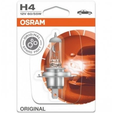 H4 1vnt. OSRAM ORIGINAL LINE 12V 60/55W, 64193, 4050300001470 halogeninė lemputė H4 1vnt. OSRAM ORIGINAL LINE 12V 60/55W, 64193, 4050300001470 halogeninė lemputė