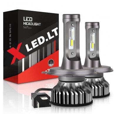 XLED H4 SUPER MINI CAN-BUS ZES +300% LED sistema 12V-24V 6500LM XLED H4 SUPER MINI CAN-BUS ZES +300% LED sistema 12V-24V 6500LM