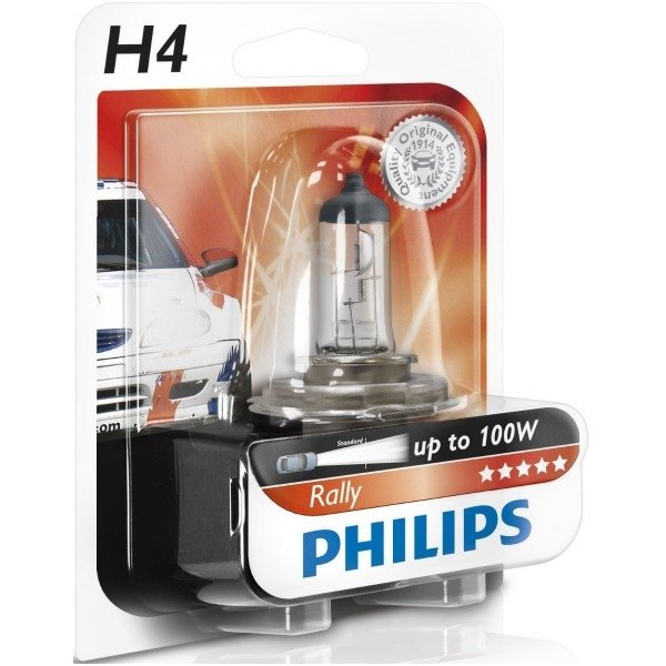 H4 1vnt. Philips "RALLY" Maximum light lemputė, 12569RAC1, 923541217106 halogeninė lemputė 3