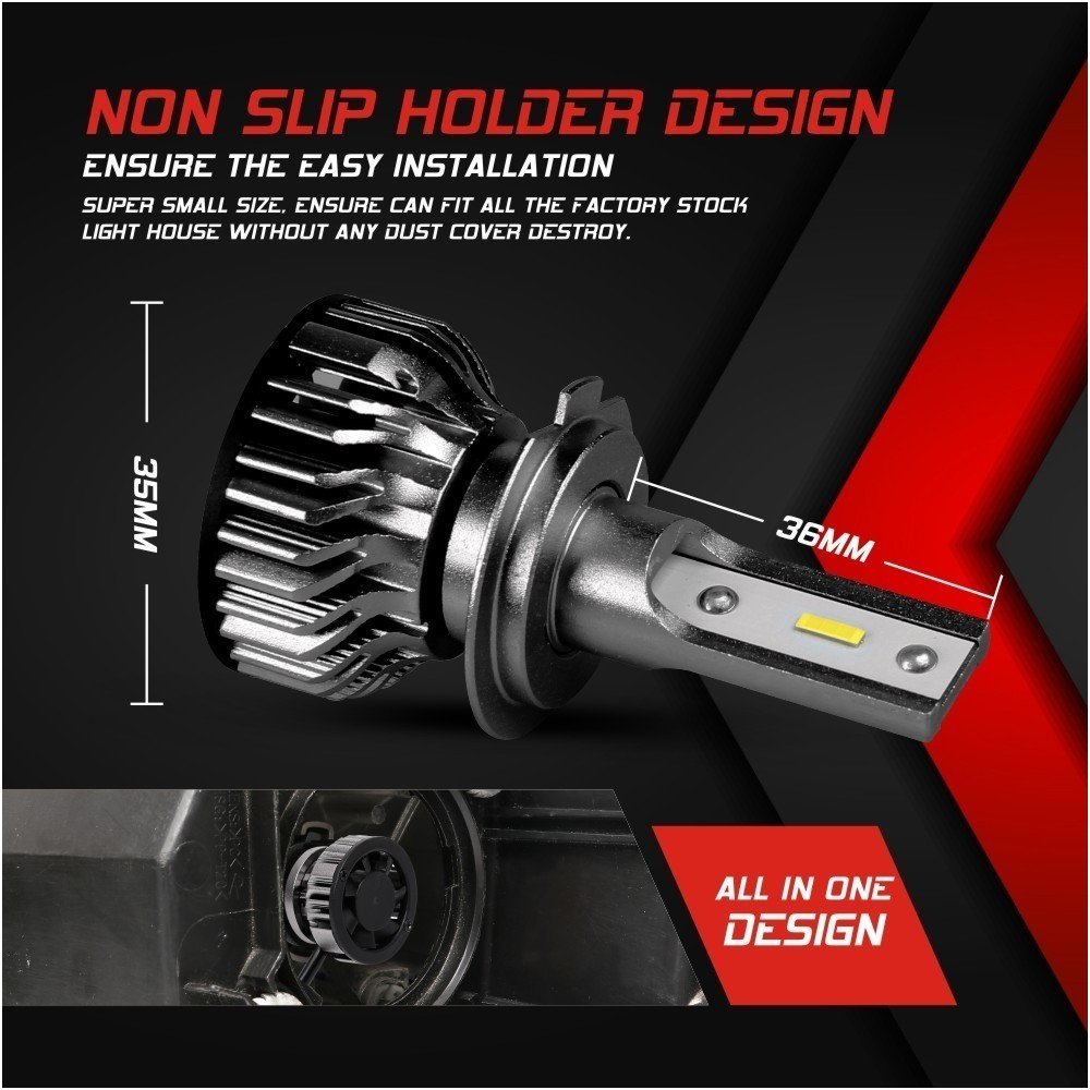 XLED H7 SUPER MINI CAN-BUS ZES +300% LED sistema 12V-24V 6500LM 4