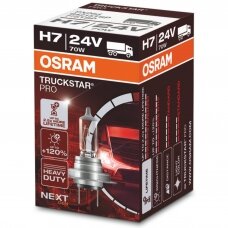 H7 OSRAM TRUCKSTAR PRO lemputė +120%  2.5X MORE LIFETIME 24V 70W 64215TSP