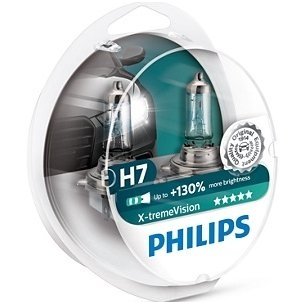 H7 Philips X-treme VISION, 55W 3700K, +130% šviesos, 12972XV+S2