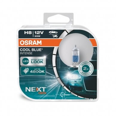H8 OSRAM COOL BLUE INTENSE 4800K LED look (NEXT GEN) 64212CBN-HCB