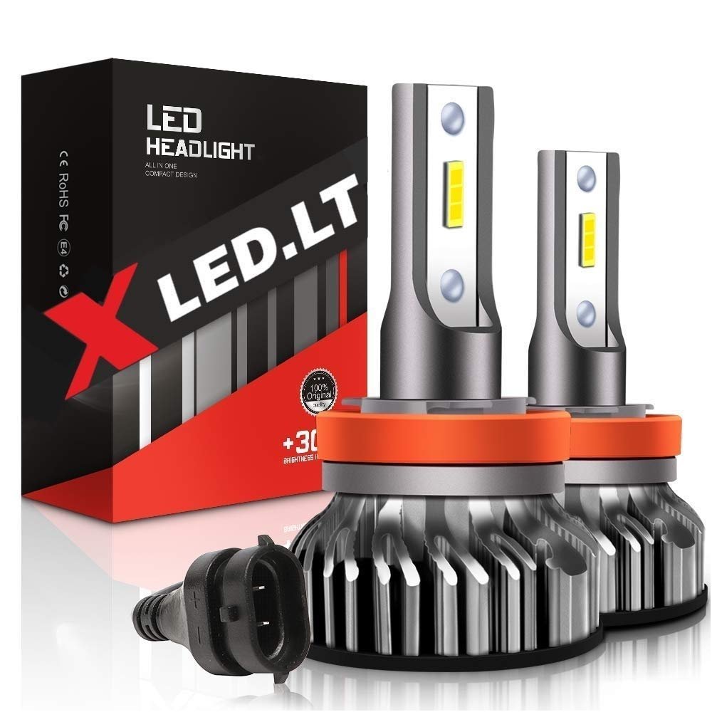 XLED H8 / H9 / H11 / H16 SUPER MINI CAN-BUS ZES +300% LED sistema 12V-24V 6500LM XLED H8 / H9 / H11 / H16 SUPER MINI CAN-BUS ZES +300% LED sistema 12V-24V 6500LM