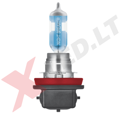 H8 OSRAM NIGHT BREAKER LASER +20% šviesos, +20m švietimo, +20% baltumo halogeninė lemputė
