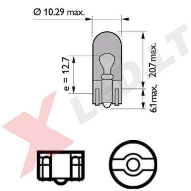 Halogeninė lemputė WY5W 1vnt. PHILIPS Vision 12V 5W geltona 12396NACP, 8711559530048 Halogeninė lemputė WY5W 1vnt. PHILIPS Vision 12V 5W geltona 12396NACP, 8711559530048