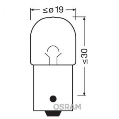 Halogeninė lemputė BA15s / R10W 1vnt. Osram 12V 10W 5008, 4050300525464 2 Halogeninė lemputė BA15s / R10W 1vnt. Osram 12V 10W 5008, 4050300525464 2
